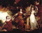 REYNOLDS, Sir Joshua, Three Ladies adorning a term of Hymen